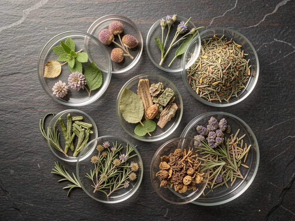 Ingredientes botánicos en estudio
